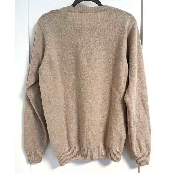 Brandy Melville Camel Wool Blend Oversized Beige Sweater minimalist neutral - Picture 2 of 4